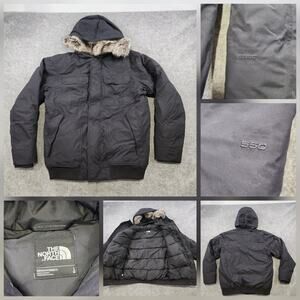 The North Face Mens L Large Gotham III 550 Goose Down Insulated Hooded Jacket